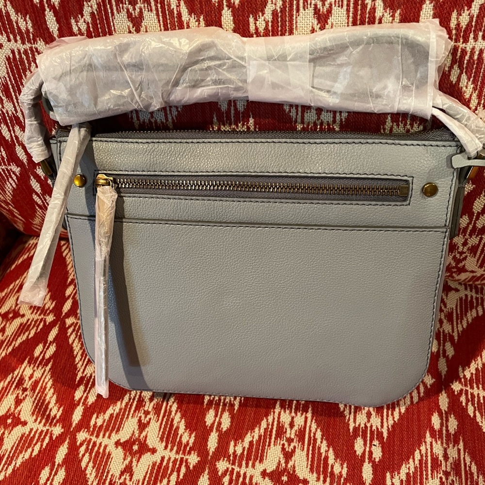 Fossil Smokey Blue Farrah Crossbody